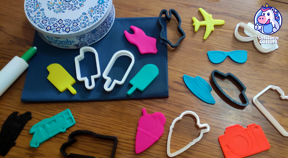 Set of Summer Themed Cookie Cutters