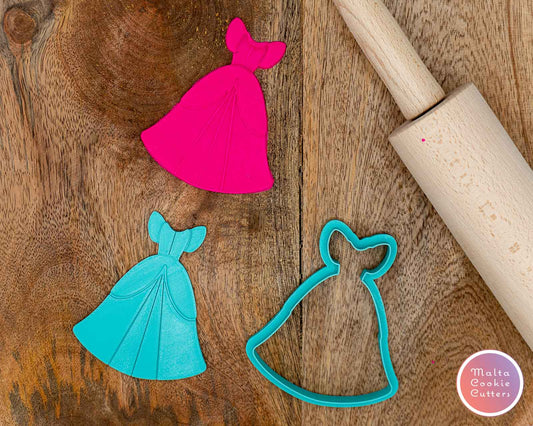 Cinderella Princess Dress Cookie Cutter