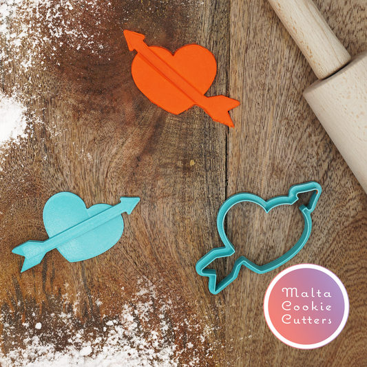 Custom Saint Valentine be my valentine heart rose cookie cutter pastry cutter icing cutter for your loved one Valentine's Gift Cookies