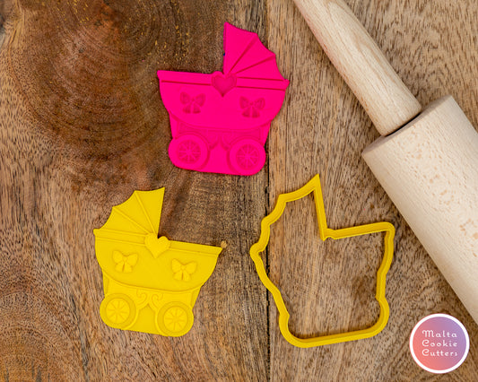 Pram baby Shower Gift Expecting Babies cookie cutter
