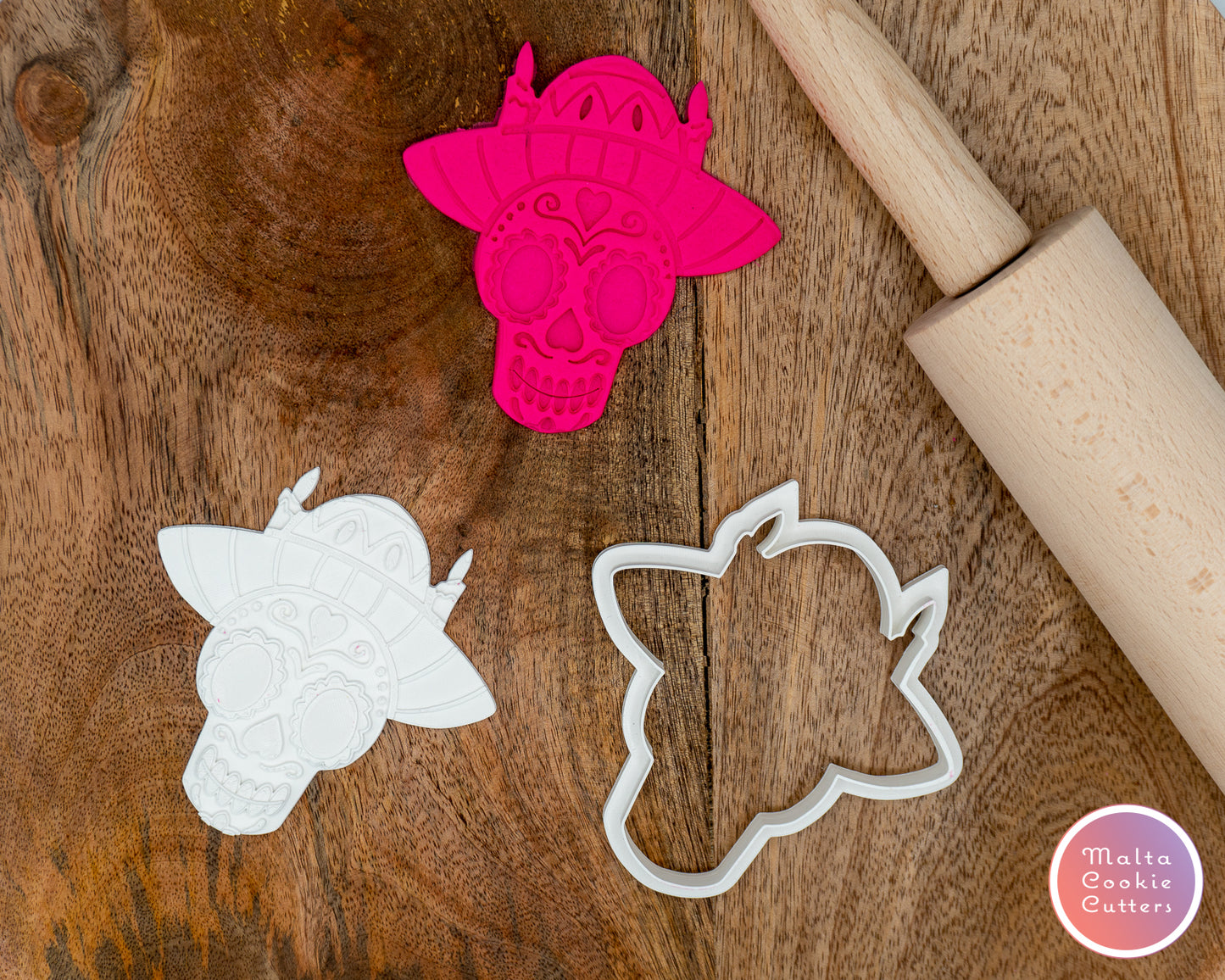 Sugar Skull Halloween Day of the Dead Cookie Cutter Gift Idea