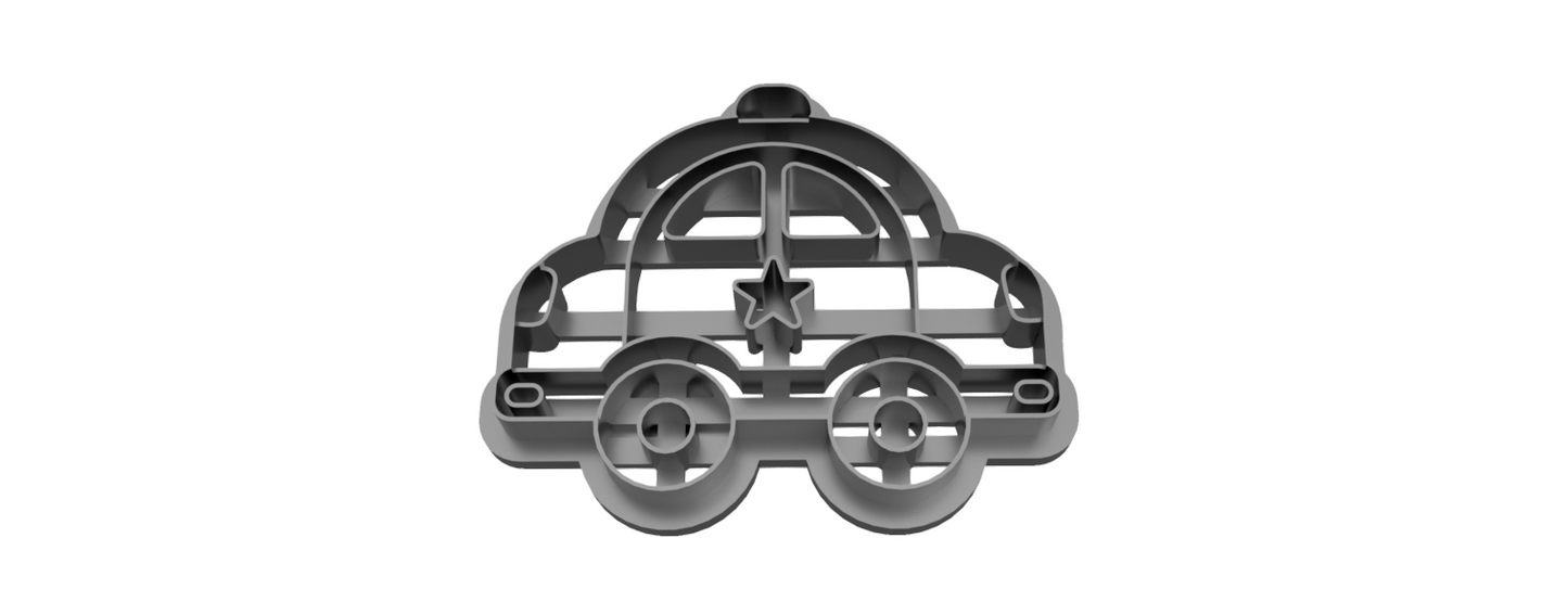 Police Car Cookie Cutter