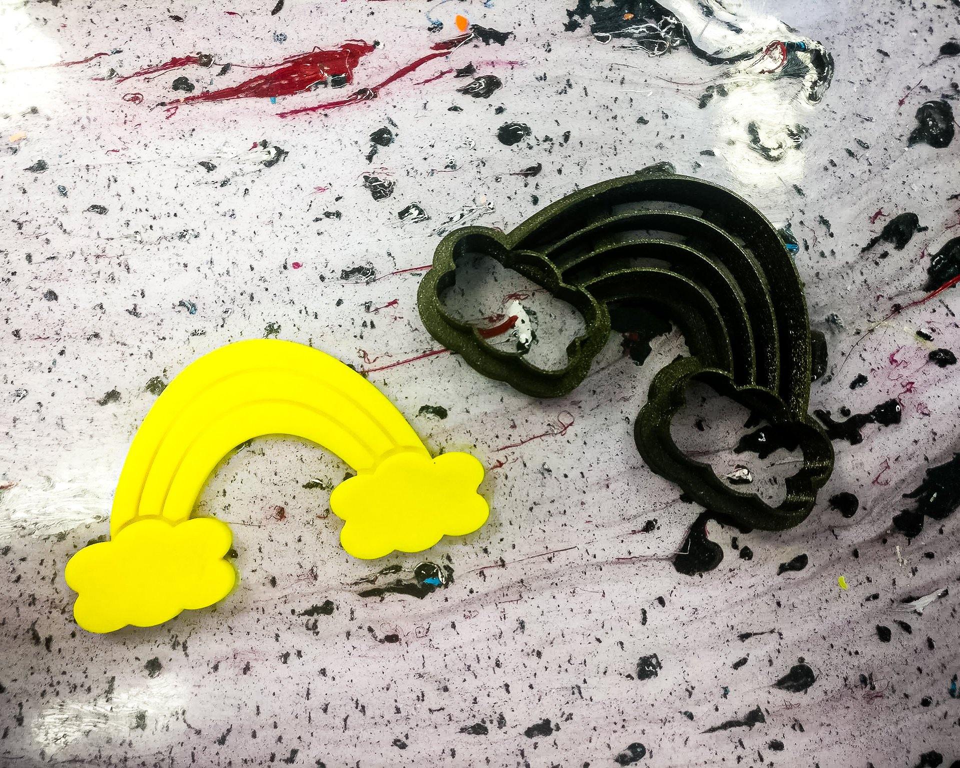 Rainbow Cookie Cutter | biscuits fondant clay cheese sugarpaste marzipan - Malta Cookie Cutters