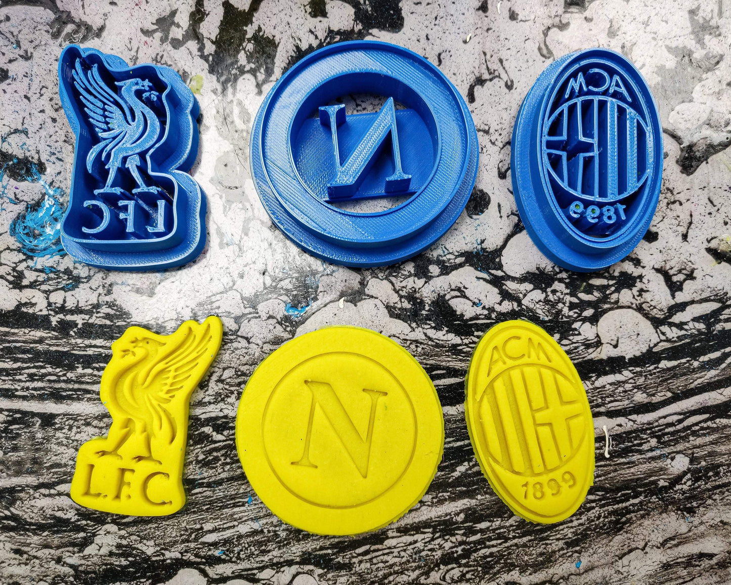 SSC Napoli Calcio cookie cutter tagliabiscotti italian football futbol Associazione Calcio Napoli - Malta Cookie Cutters