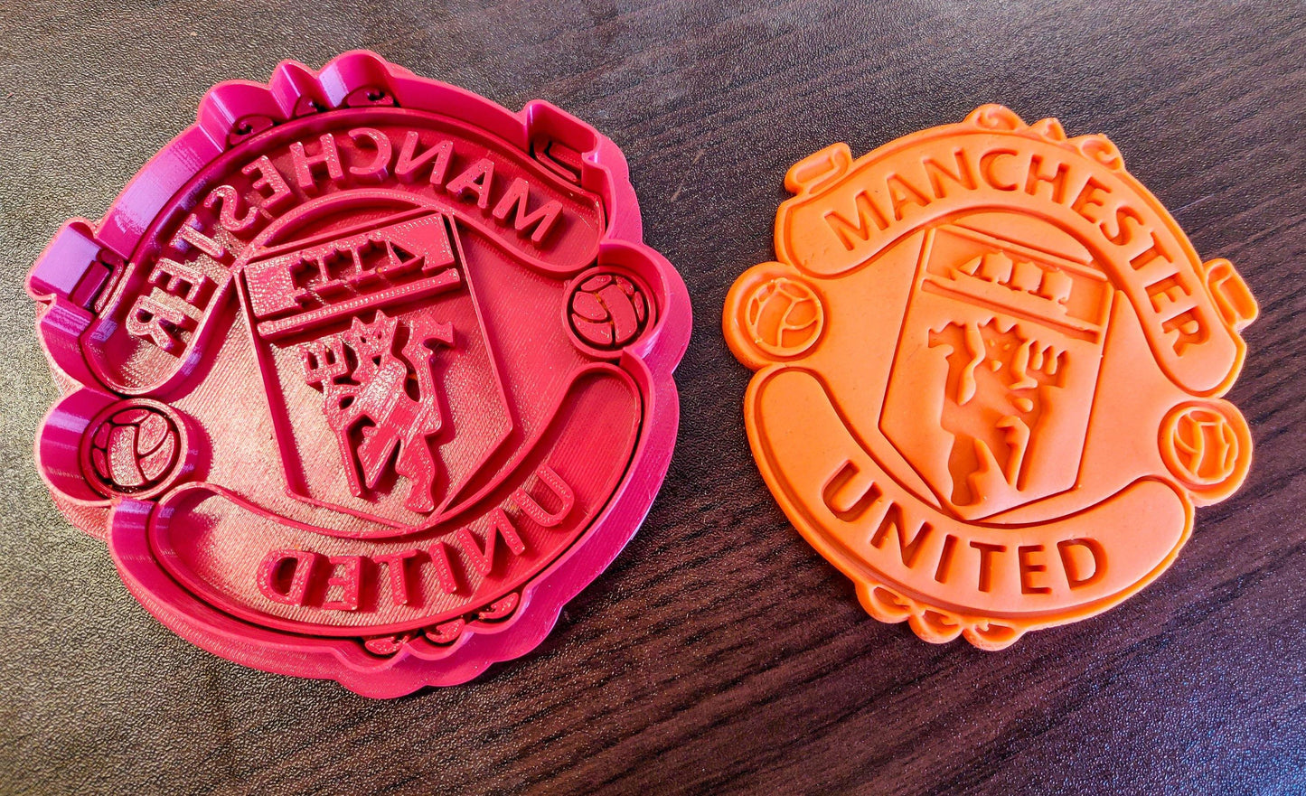 Manchester Cookie Cutter Man Fanmade Logo Calcio Futbol Football Cookie Cutter Red Evils - Malta Cookie Cutters