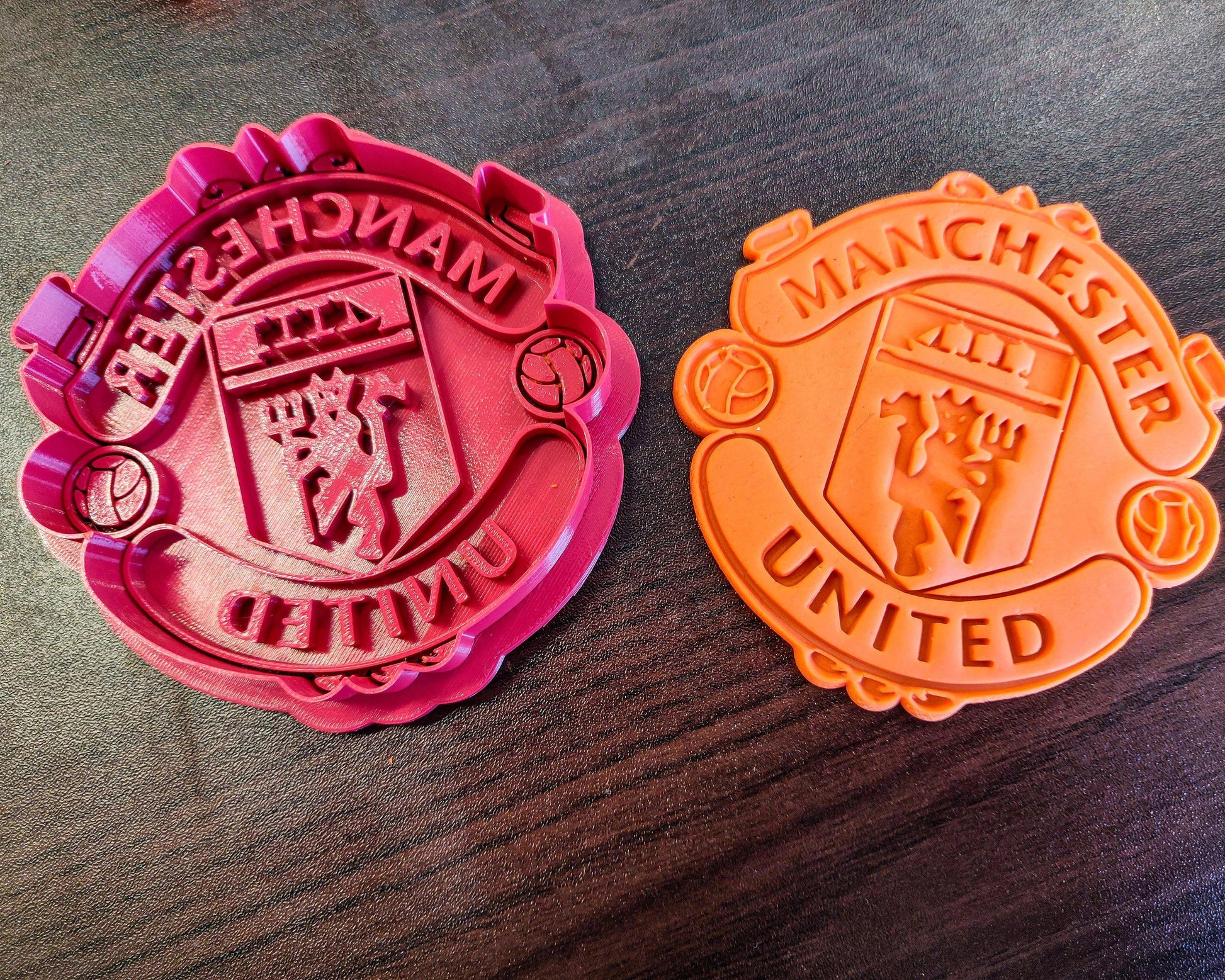 Manchester Cookie Cutter Man Fanmade Logo Calcio Futbol Football Cookie Cutter Red Evils - Malta Cookie Cutters