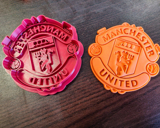 Manchester Cookie Cutter Man Fanmade Logo Calcio Futbol Football Cookie Cutter Red Evils - Malta Cookie Cutters