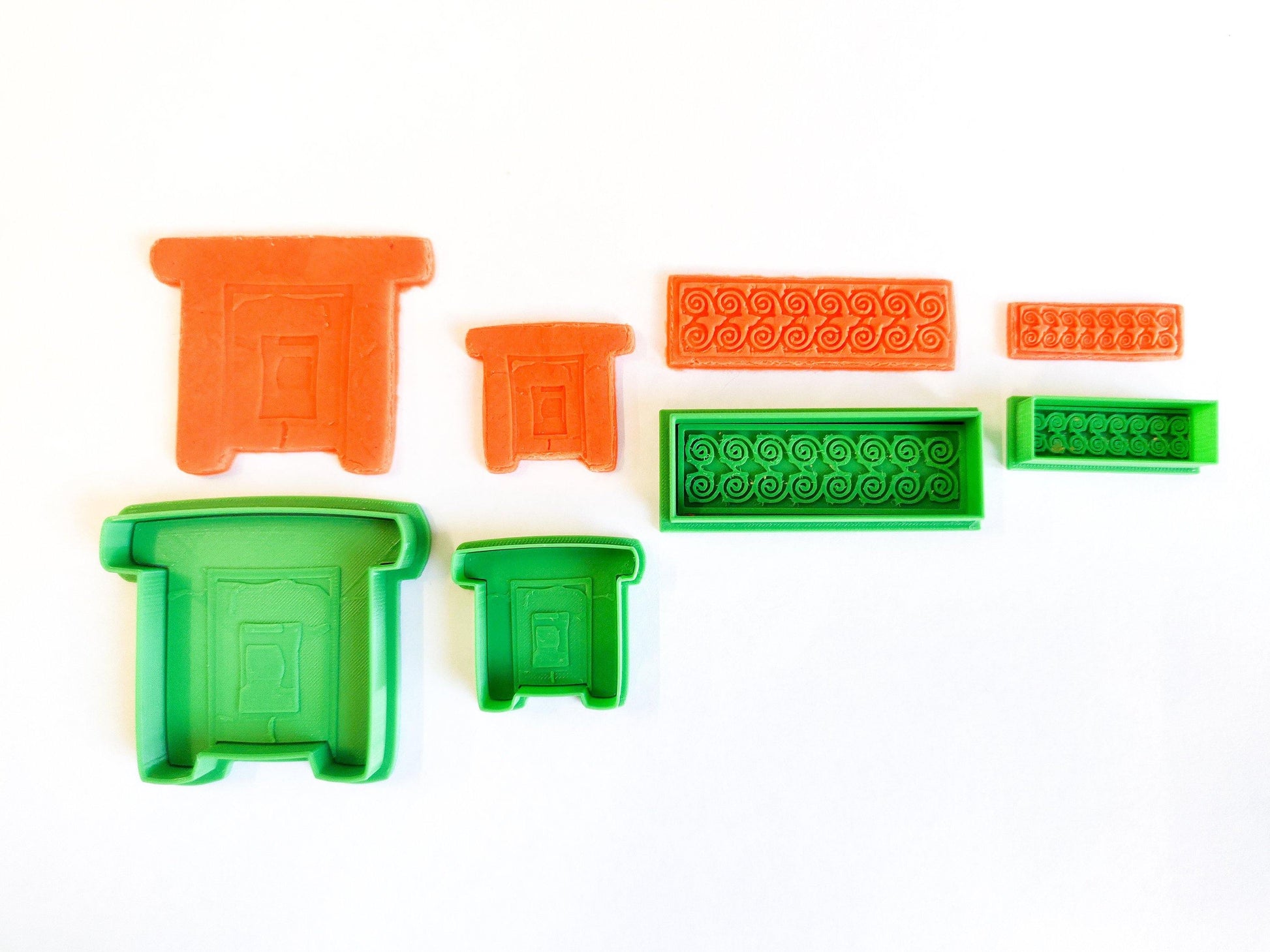 Maltese Traditional Sighseeing Cookie Cutters Mara l-hoxna Temple Spirals Traditional Maltese Door Dolmen Rotunda Flower Luzzu Dweira - Malta Cookie Cutters