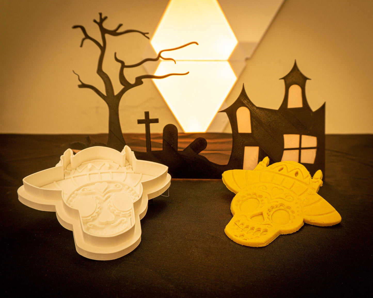 Sugar Skull Halloween Dia de los Muertos Day of the Dead Cookie Cutter Gift Idea Regalo Corta galletas Calavera - Malta Cookie Cutters
