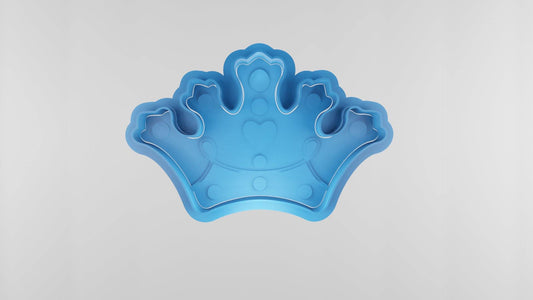 Fancy Tiara Cookie Cutter | Fondant Stamp - Sharp Edges - Fast Shipping - Gift Idea - Malta Cookie Cutters