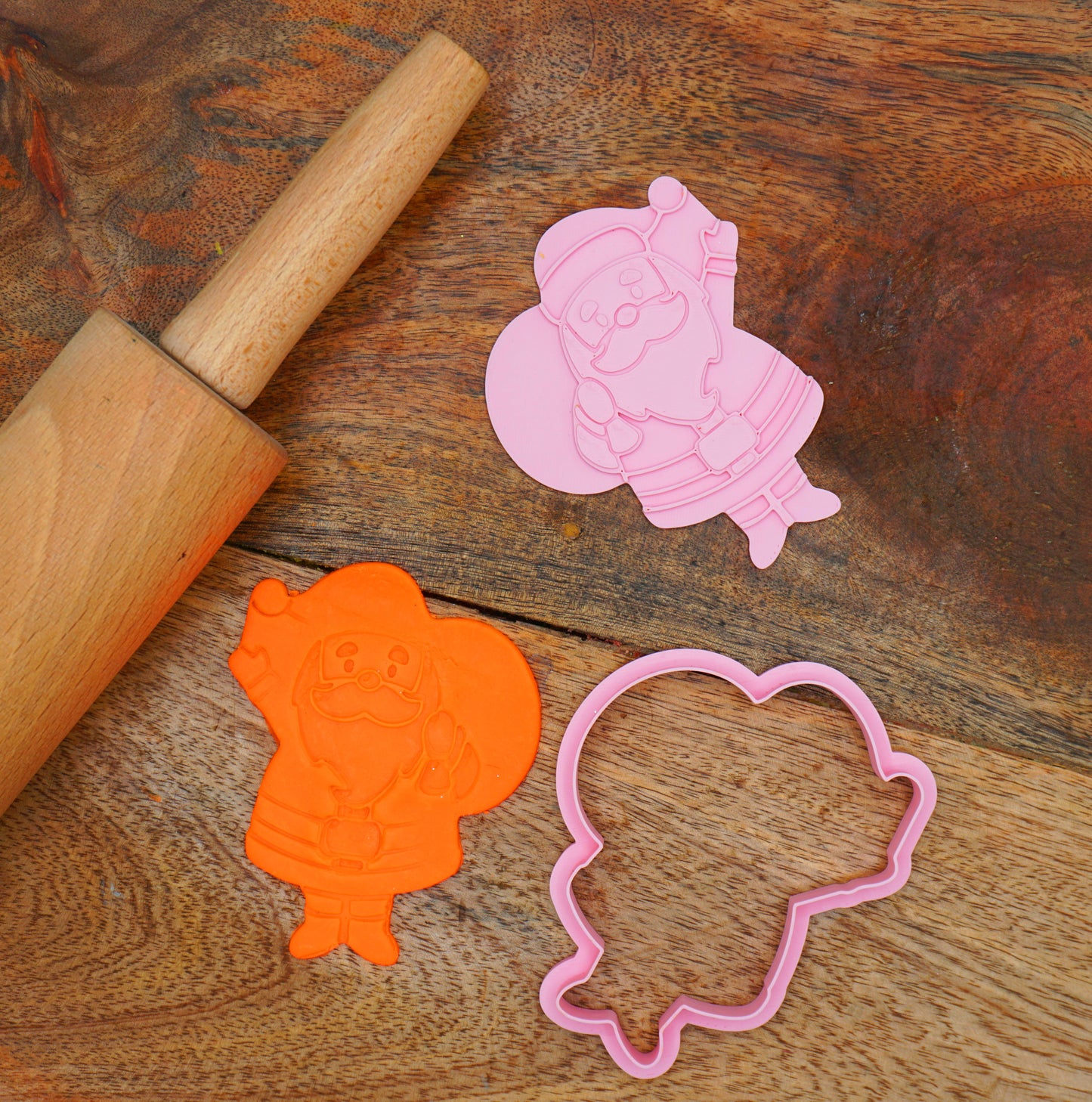 Xmas Christmas Cookie Cutters Set or Singles Fondant Cutters Clay Cutters Santa Snowflake Snowman Mistletoe Hot chocolate Mittens