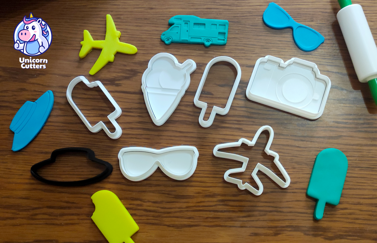 Set of Summer Themed Cookie Cutters