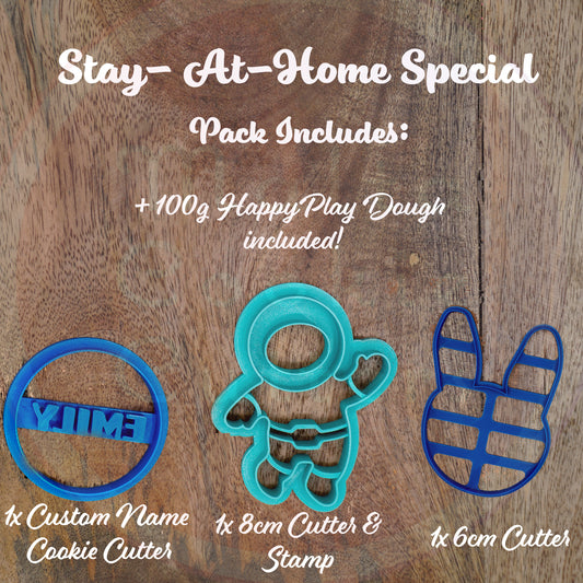 HappyPlay Dough and Cookie Cutter Pack | Eco Friendly Stay-At-Home Special