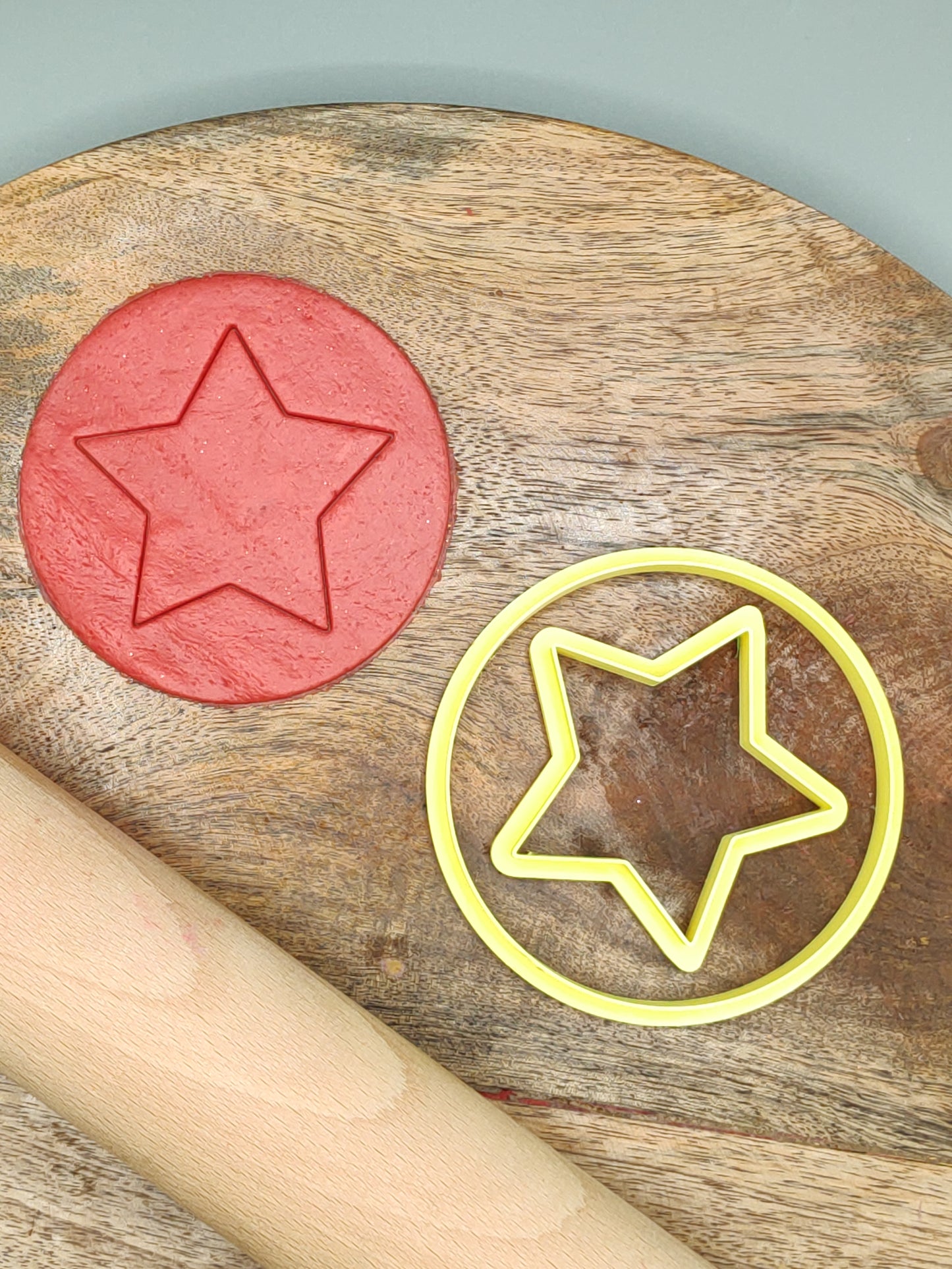 Basic Shape Cookie Cutters Set - Circle Square Umbrella Triangle Star