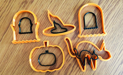 Full Set of Halloween Cookie Cutters | biscuits fondant clay cheese sugarpaste marzipan - Malta Cookie Cutters