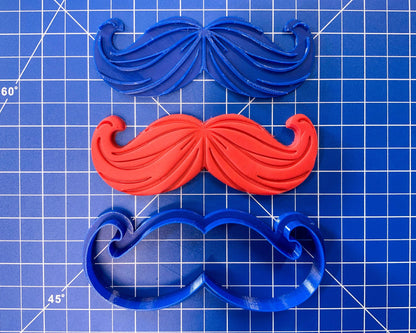Moustache Cookie Cutter Clat Cutter Stamp - Malta Cookie Cutters