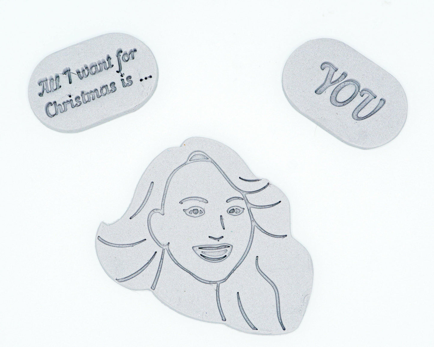 All I want for Christmas Mariah Carey Cookie Cutter Xmas | biscuits fondant clay cheese sugarpaste marzipan - Malta Cookie Cutters